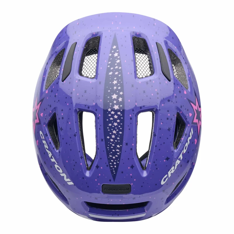 CRATONI Maxster kerékpáros sisak - lila csillag - XS/S - 4