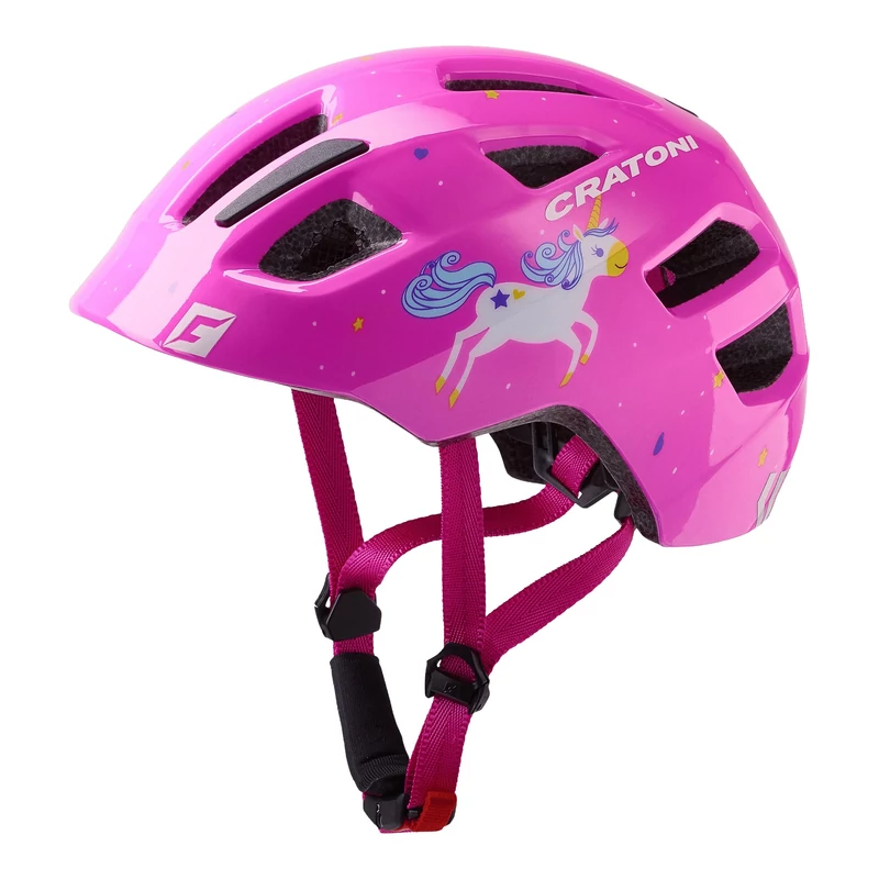 CRATONI Maxster kerékpáros sisak - pink unikornis - XS/S