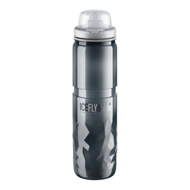 ELITE Ice Fly kerékpáros kulacs - füstszínű - 650 ml
