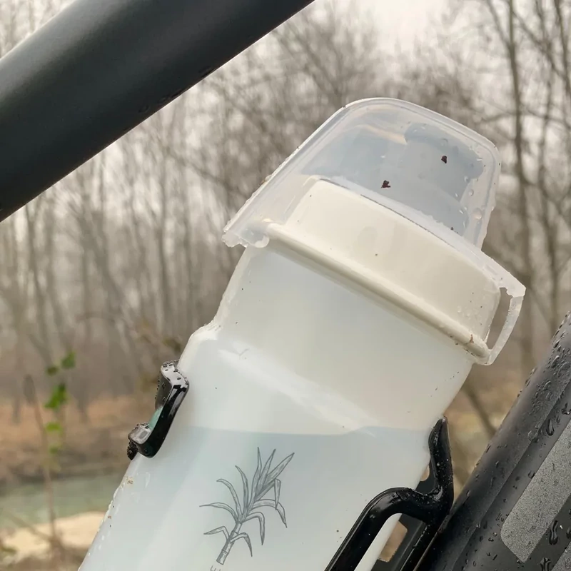 ELITE Jet Green Plus kerékpáros kulacs - átlátszó - 550 ml - 2