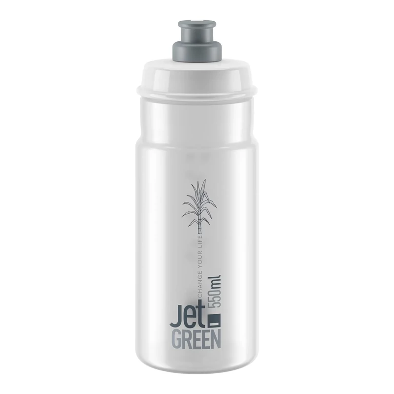 ELITE Jet Green kerékpáros kulacs - átlátszó - 550 ml