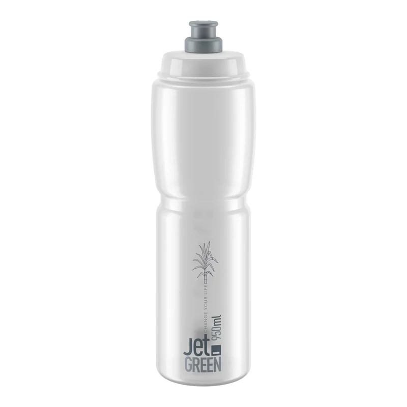 ELITE Jet Green kerékpáros kulacs - átlátszó - 950 ml