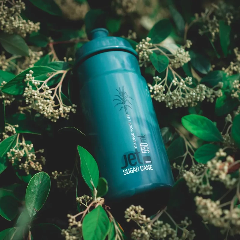 ELITE Jet Green kerékpáros kulacs - átlátszó - 550 ml - 2