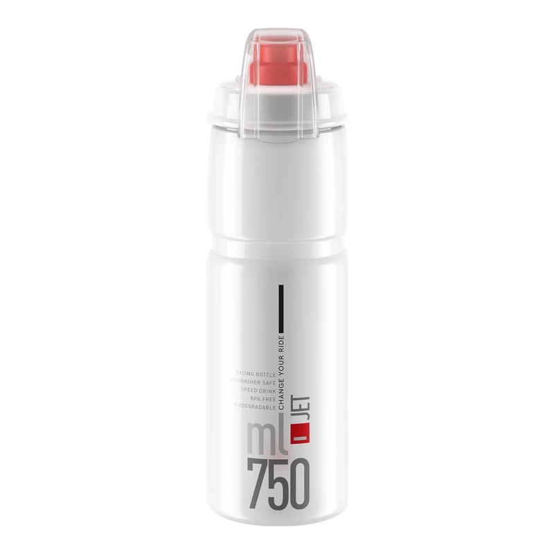 ELITE Jet Plus kerékpáros kulacs - átlátszó - 750 ml