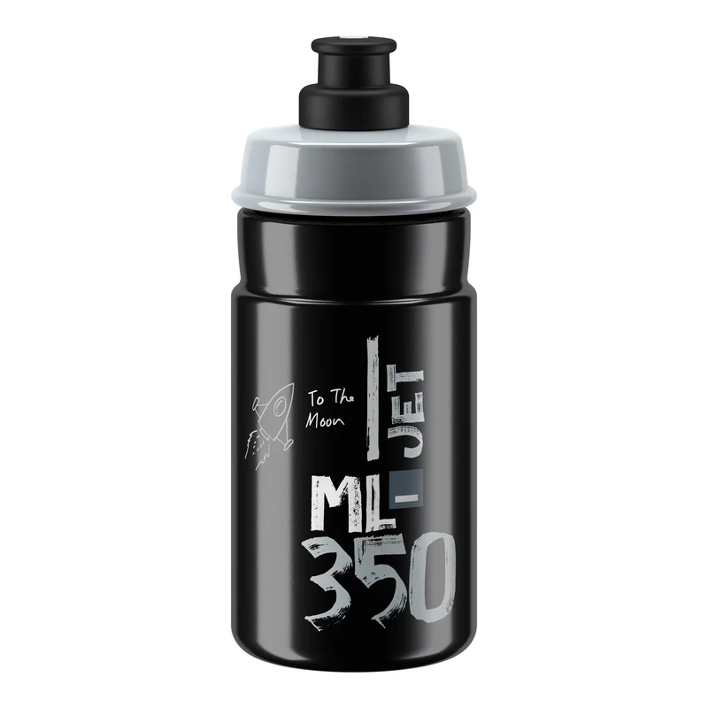 ELITE Jet kerékpáros kulacs - fekete - 350 ml