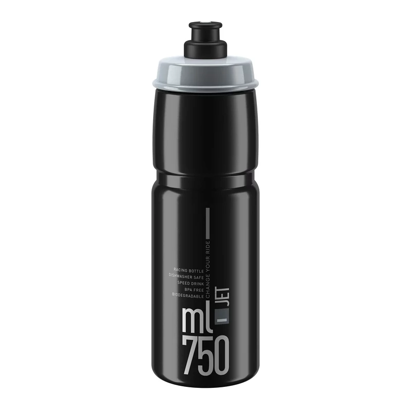 ELITE Jet kerékpáros kulacs - fekete - 750 ml