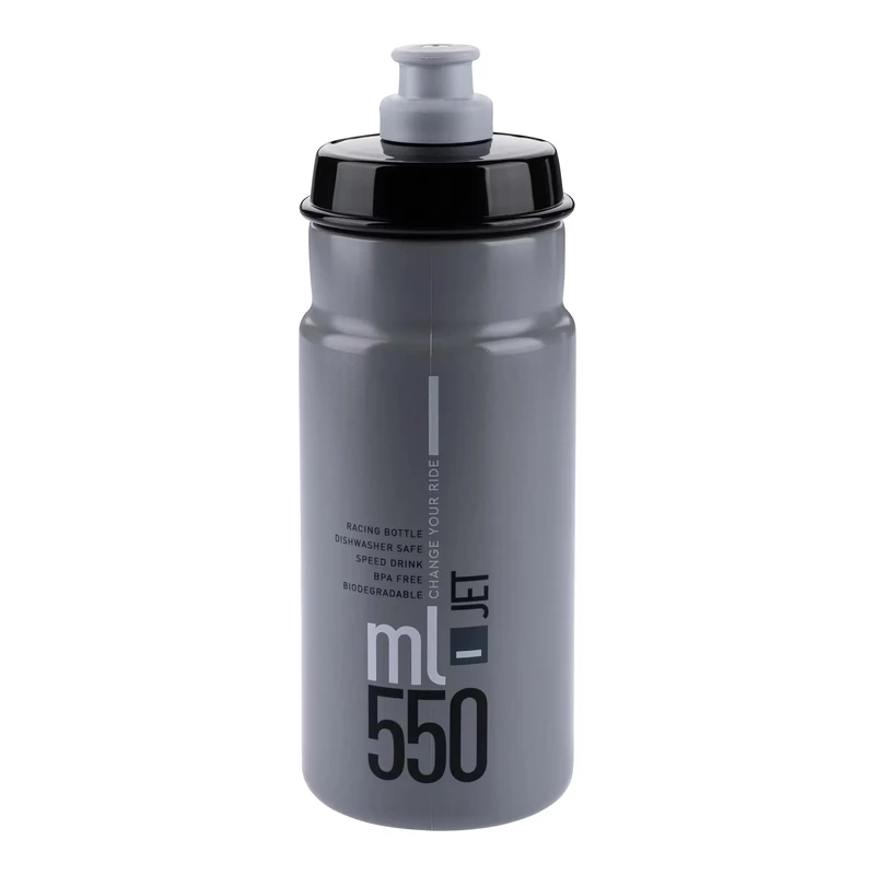 ELITE Jet kerékpáros kulacs - szürke - 550 ml