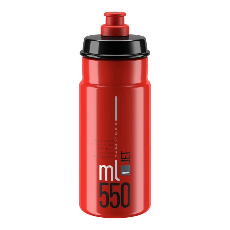 ELITE Jet kerékpáros kulacs - piros - 550 ml