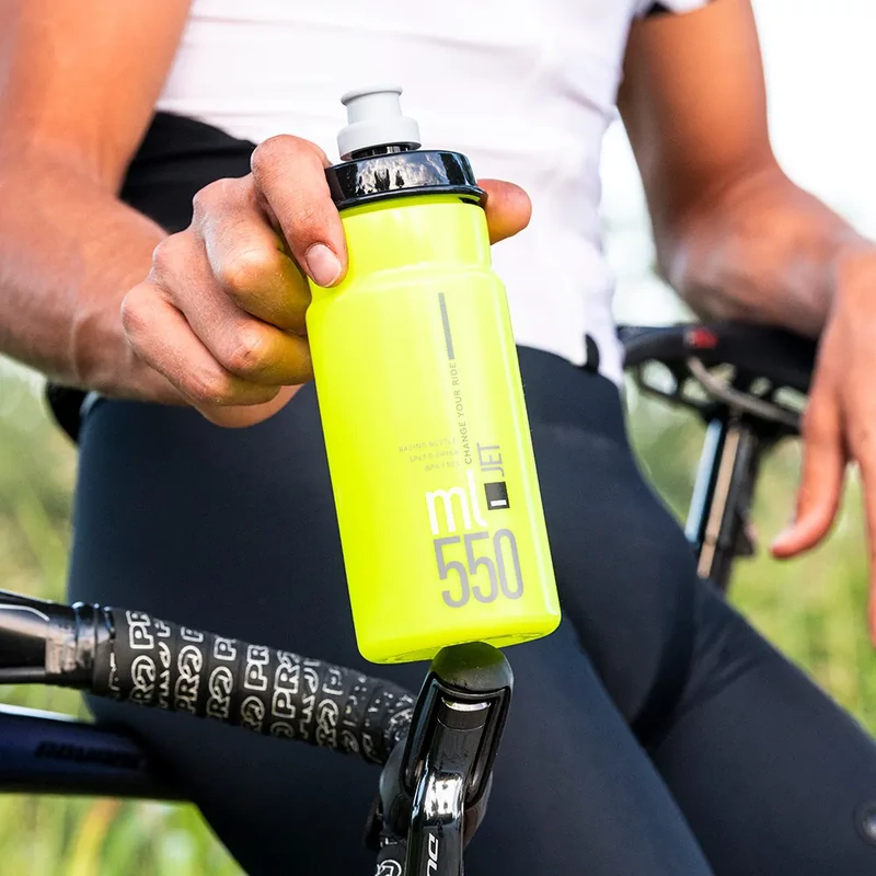 ELITE Jet kerékpáros kulacs - átlátszó - 550 ml - 3