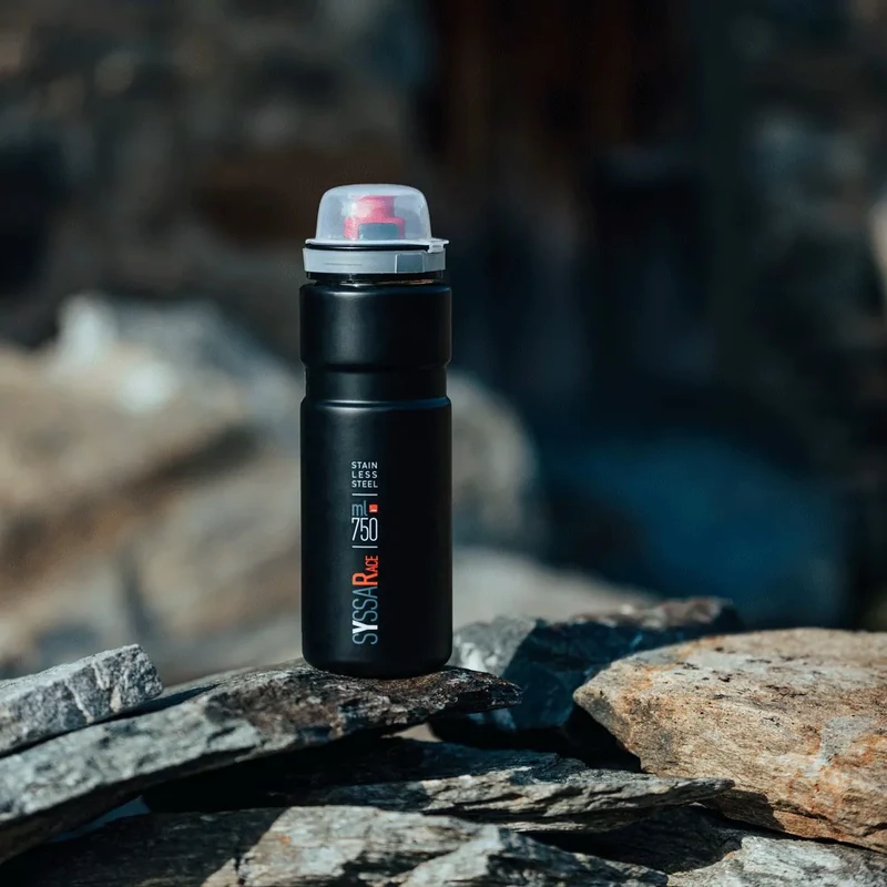 ELITE Syssa Race kerékpáros kulacs - ezüst - 2