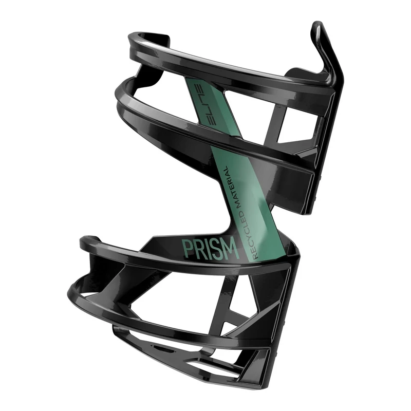 ELITE Prism Recycled kerékpár kulacstartó - fekete/zöld - bal
