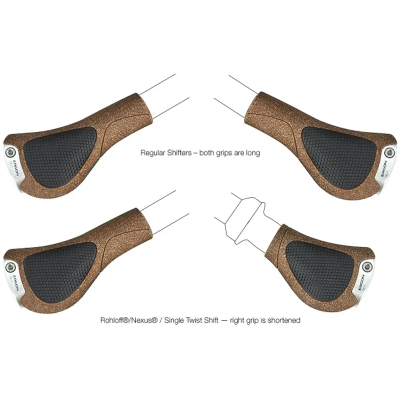 ERGON GC1 BioKork kerékpár markolat - parafa - 3