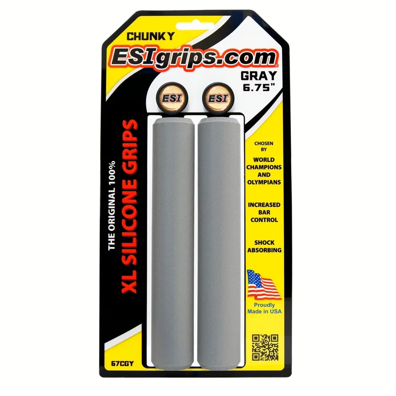 ESI GRIPS Chunky XL kerékpár markolat - szürke - 2