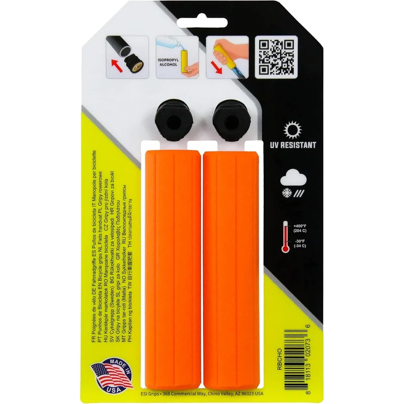 ESI GRIPS Ribbed Chunky kerékpár markolat - narancs - 3