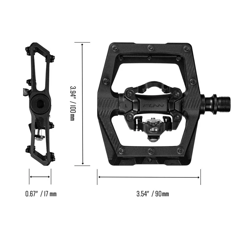 FUNN Ripper2 Double kerékpár pedál - fekete - 2