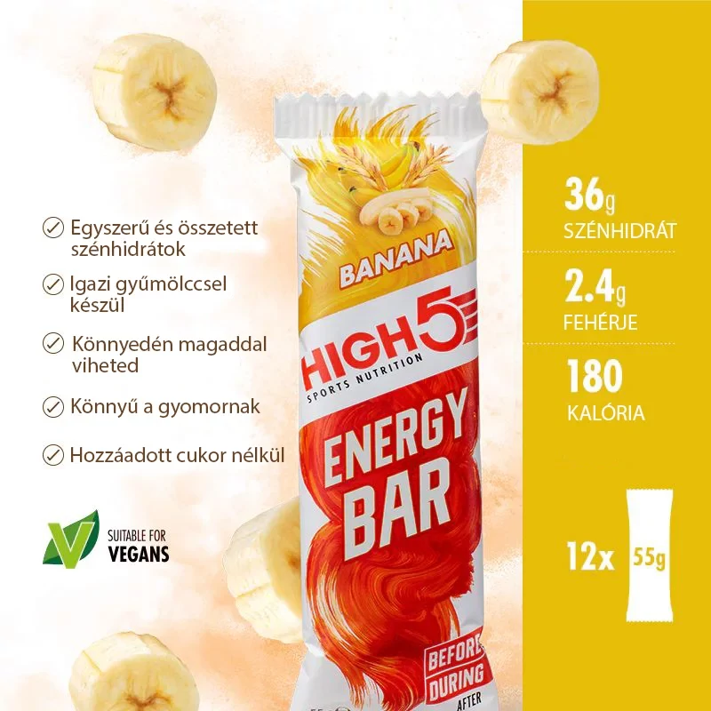 HIGH5 Energy Bar energia szelet - banán - 3