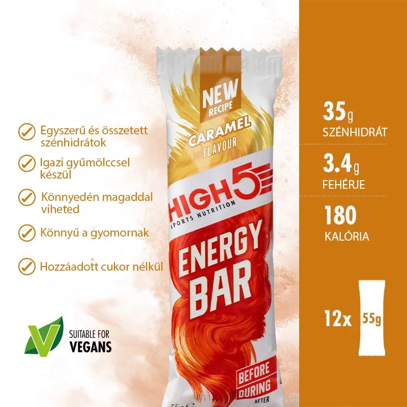 HIGH5 Energy Bar energia szelet - karamell - 2