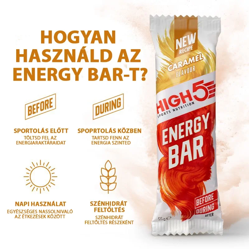 HIGH5 Energy Bar energia szelet - karamell - 3