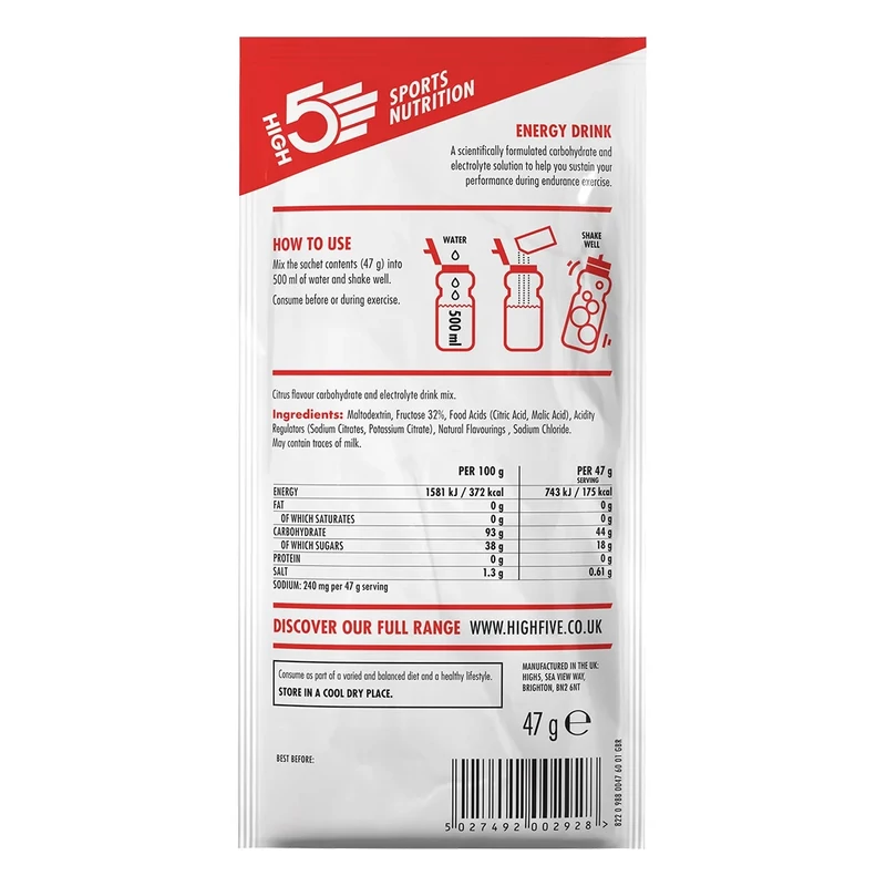 HIGH5 2:1 Energy Drink italpor - citrom - 2