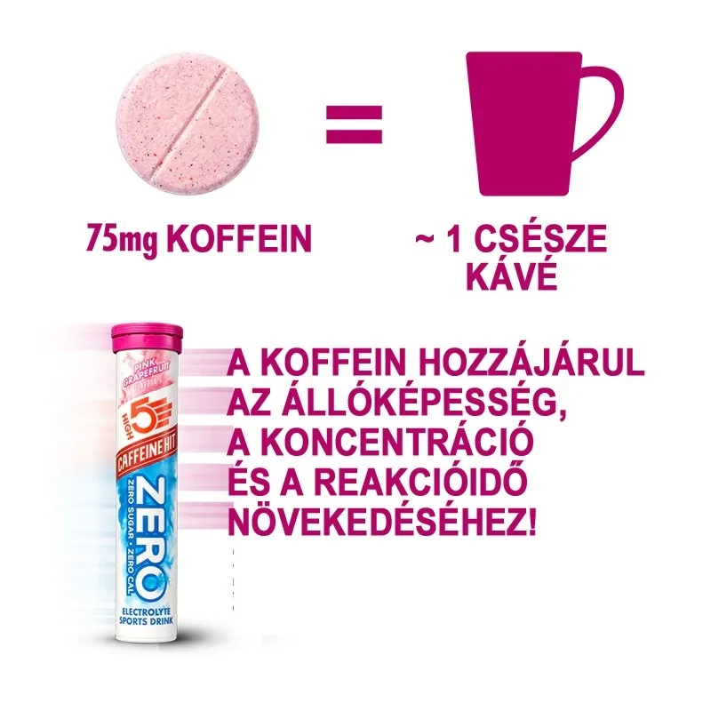 HIGH5 Zero Caffeine Hit pezsgőtabletta - grapefruit - 4