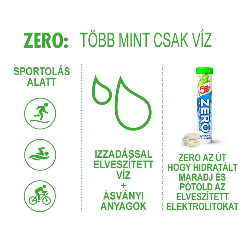 HIGH5 Zero Sport pezsgőtabletta - citrus - 3