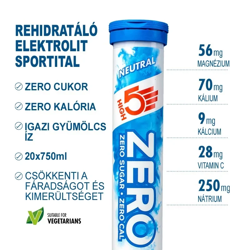 HIGH5 Zero Sport pezsgőtabletta - ízmentes - 2