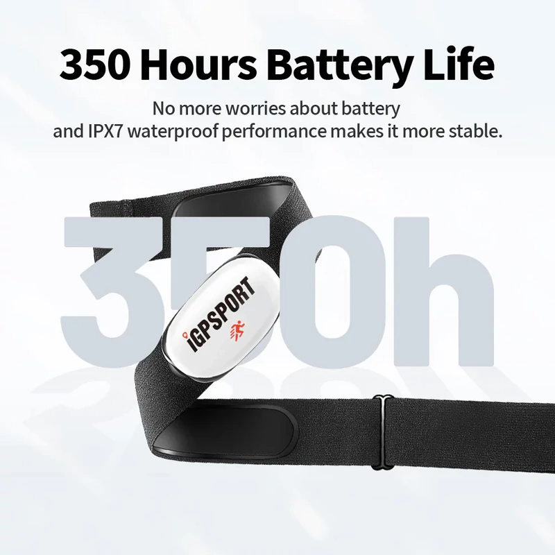 iGPSPORT HR Runner pulzusmérő öv - fehér - 3