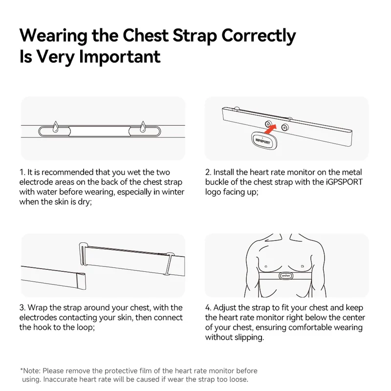 iGPSPORT HR50 kerékpáros pulzusmérő öv - 16