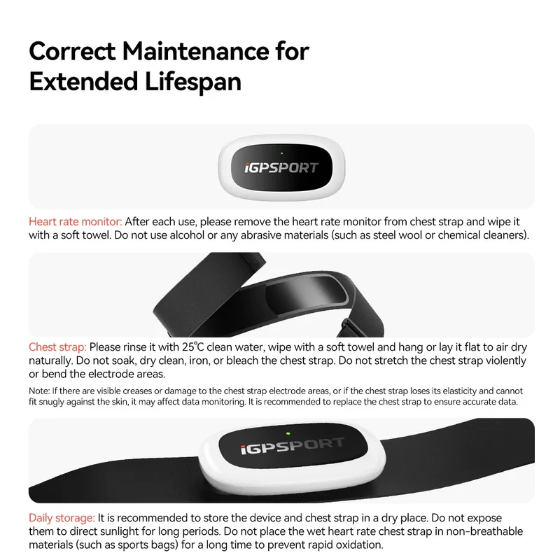 iGPSPORT HR50 kerékpáros pulzusmérő öv - 17