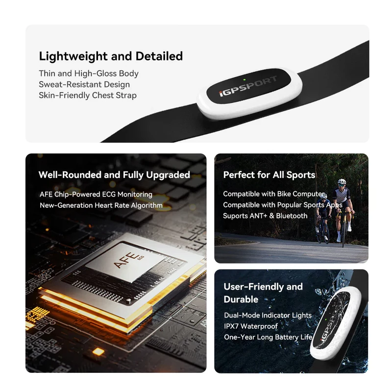 iGPSPORT HR50 kerékpáros pulzusmérő öv - 3