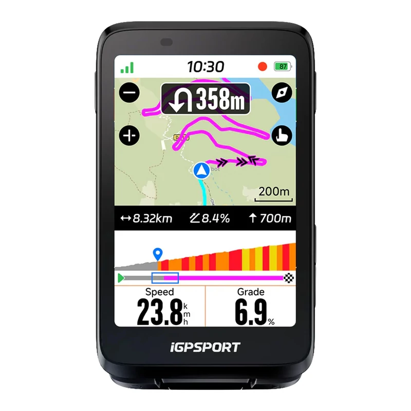 iGPSPORT BiNavi kerékpár computer - fekete