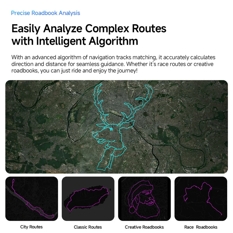 iGPSPORT BiNavi kerékpár computer - fekete - 6
