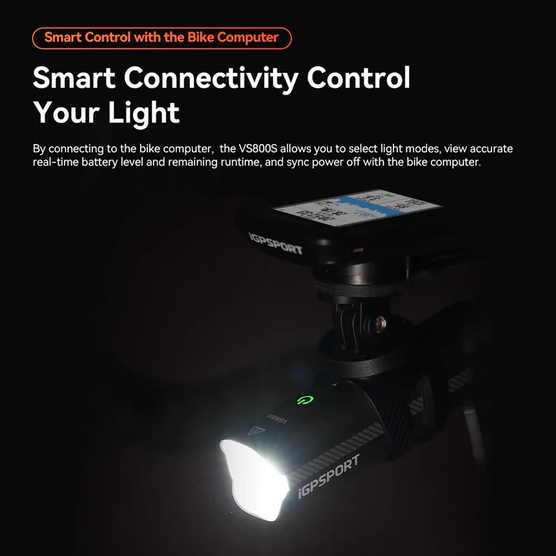 iGPSPORT VS800 kerékpár első lámpa - 6