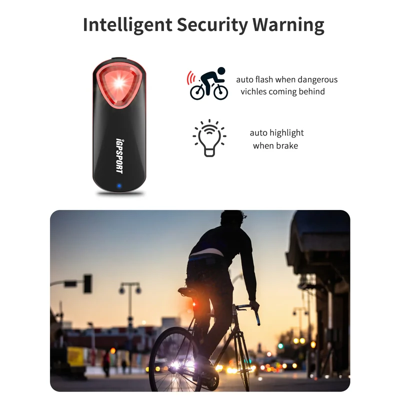 iGPSPORT SR30 kerékpár hátsó lámpa - 13