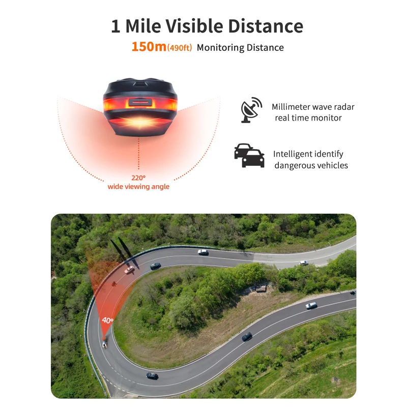 iGPSPORT SR30 kerékpár hátsó lámpa - 8