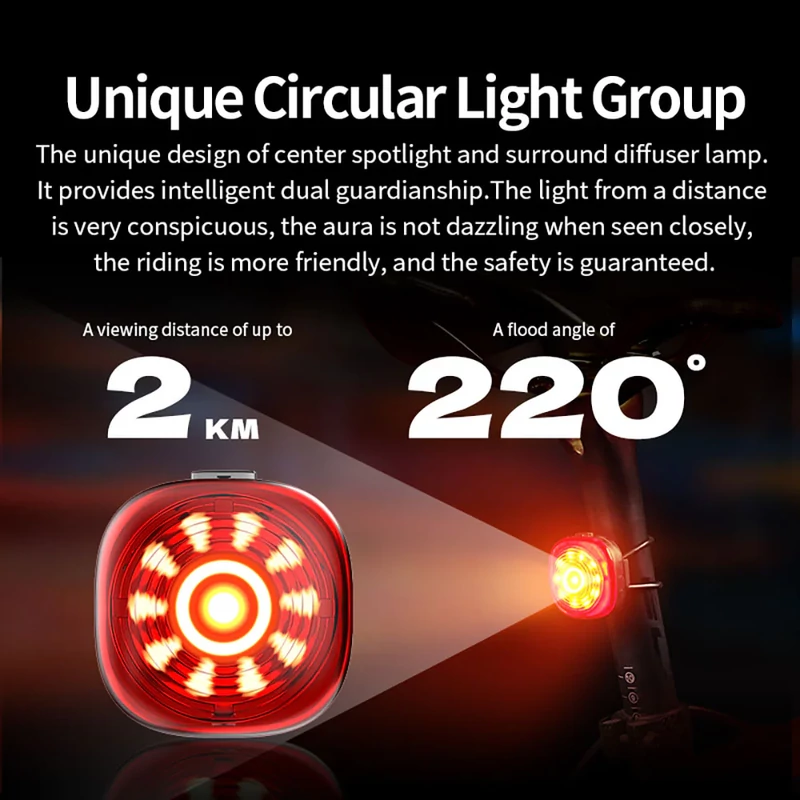 iGPSPORT TL30 kerékpár hátsó lámpa - 5