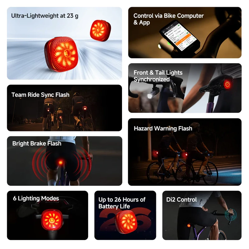 iGPSPORT TL50 kerékpár hátsó lámpa - 2