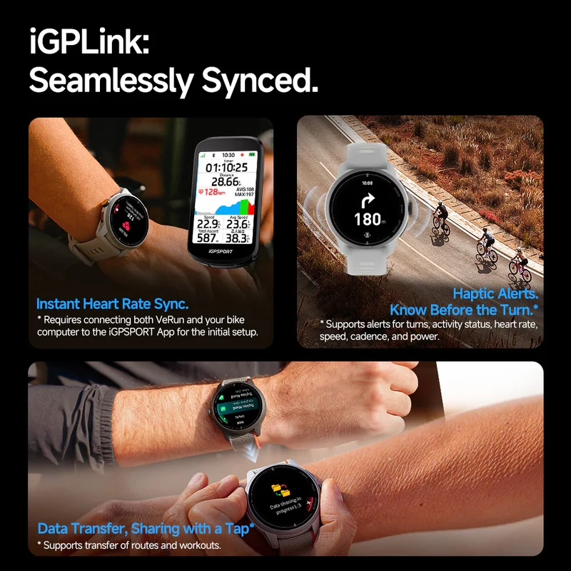 iGPSPORT VeRun kerékpáros okosóra - szürke - 6