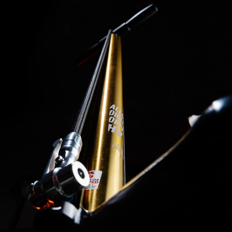 LEZYNE 18K Gold Alloy HV Digital Drive kerékpár állópumpa - 5