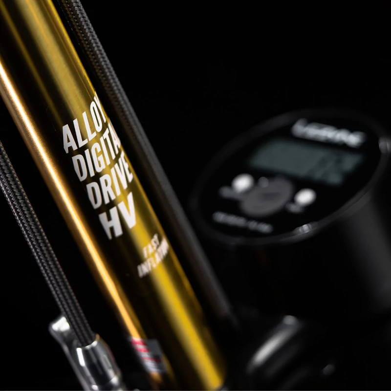 LEZYNE 18K Gold Alloy HV Digital Drive kerékpár állópumpa - 7