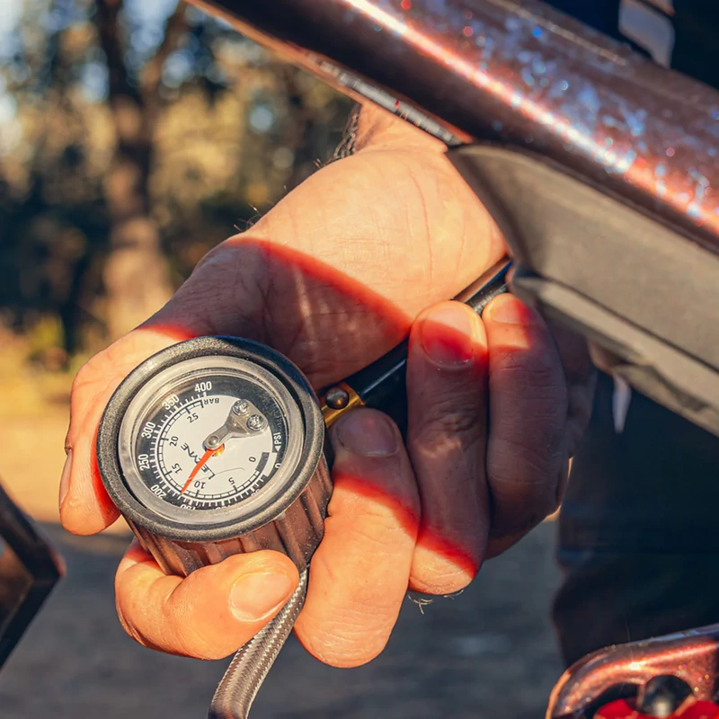 LEZYNE Shock Drive kerékpár teleszkóp pumpa - 7