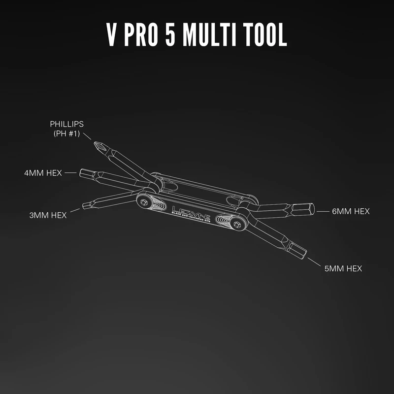 LEZYNE V Pro 5 kerékpár multiszerszám - 3