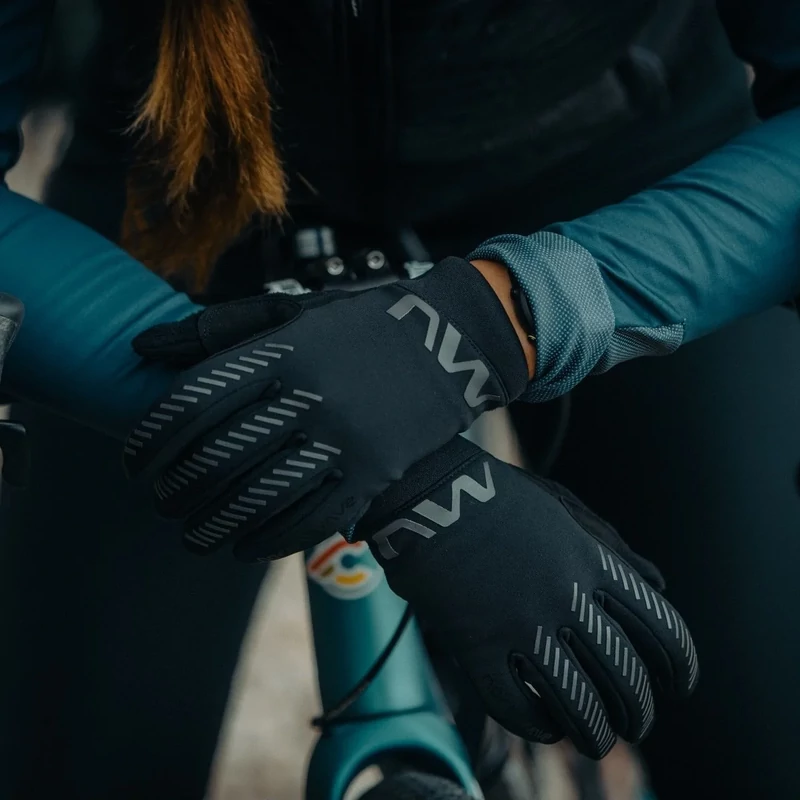 NORTHWAVE Active Gel téli kerékpáros kesztyű - fekete - M - 3
