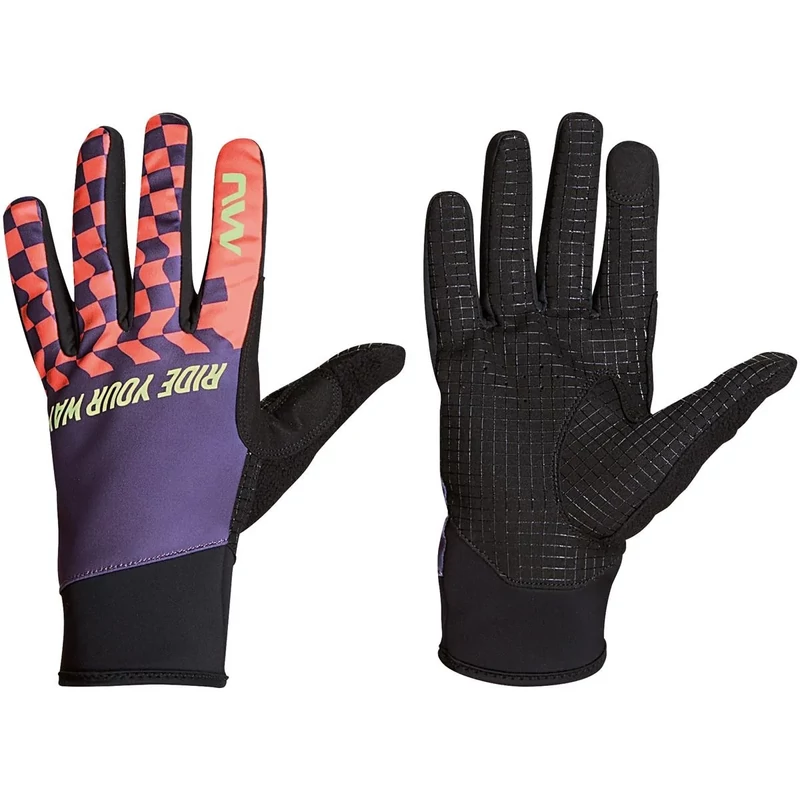 NORTHWAVE Winter Active téli kerékpáros kesztyű - lila - M