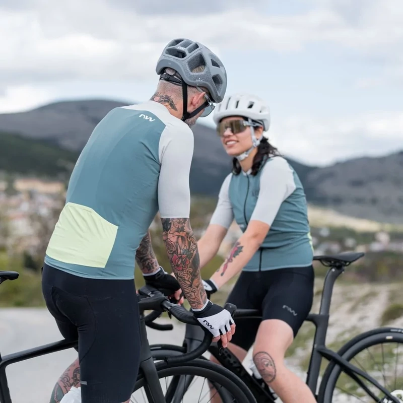 NORTHWAVE Essence Evo kerékpáros mez - zsálya - M - 6