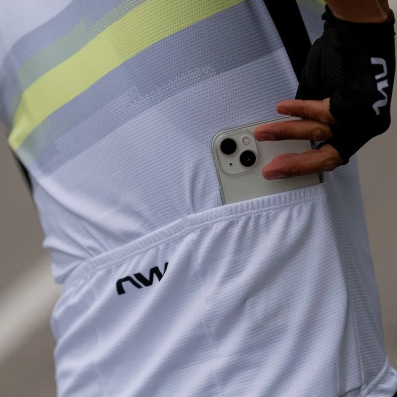 NORTHWAVE Force Evo rövid ujjú kerékpáros mez - fehér - S - 5