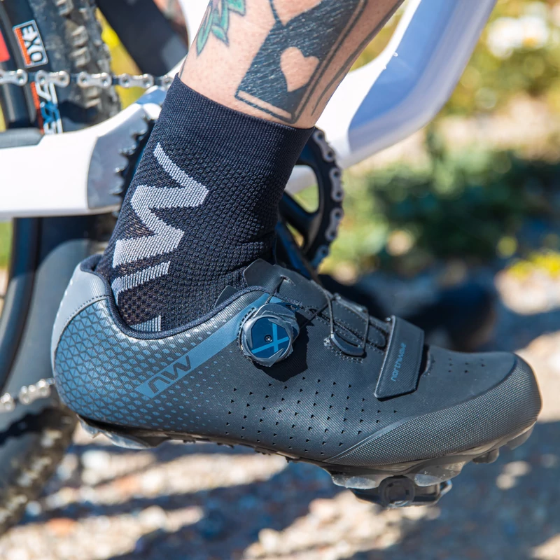 NORTHWAVE Extreme Air Mid kerékpáros zokni - zöld - L - 2