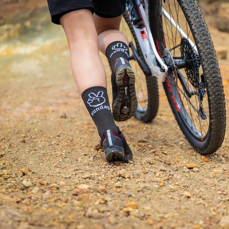 NORTHWAVE Sunday Monday kerékpáros zokni - fekete - S - 2