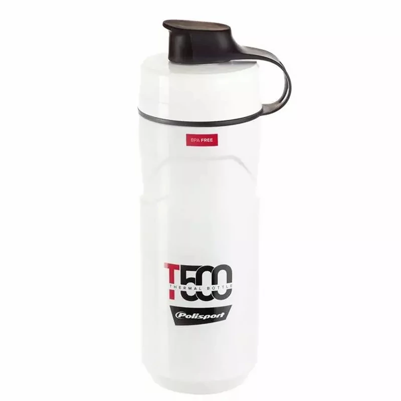 POLISPORT T500 kerékpáros thermo kulacs - fehér