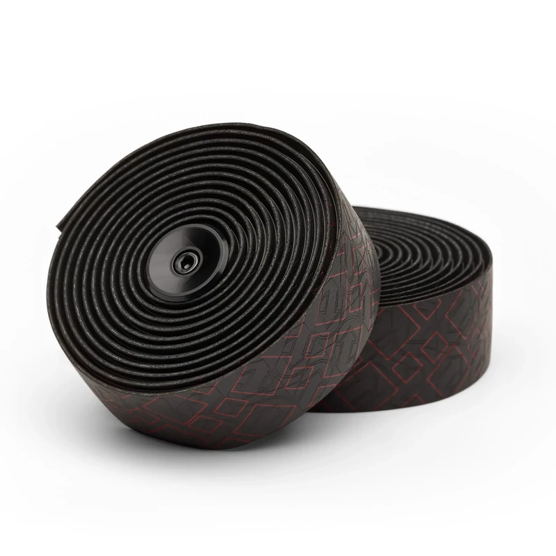 PRO Peaked Team kerékpár kormánybandázs - fekete/piros